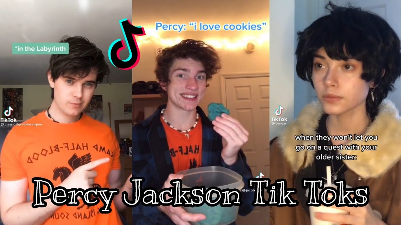 Percy Jackson Tik Toks while craving for blue cookies