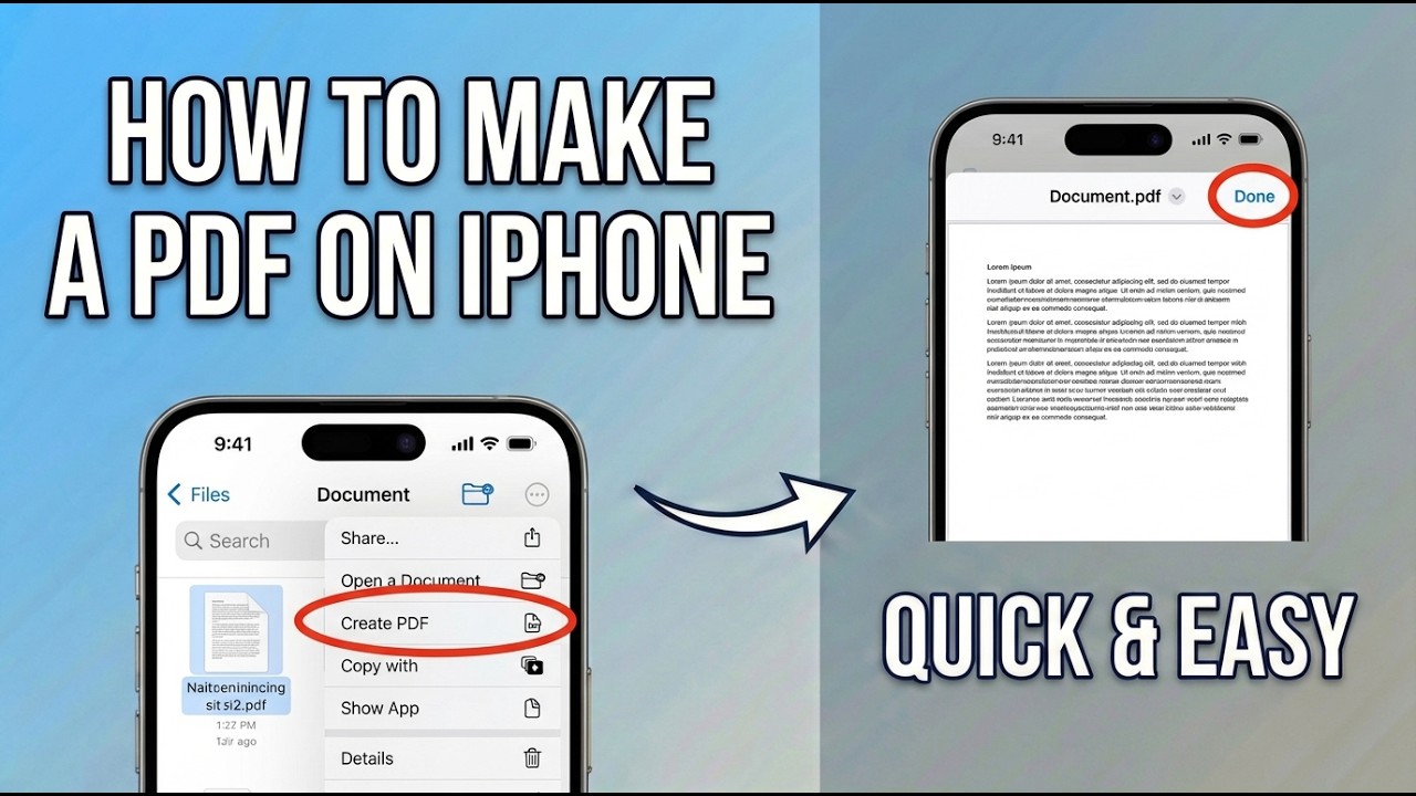 How to Make a PDF on iPhone (3 Easy Methods)