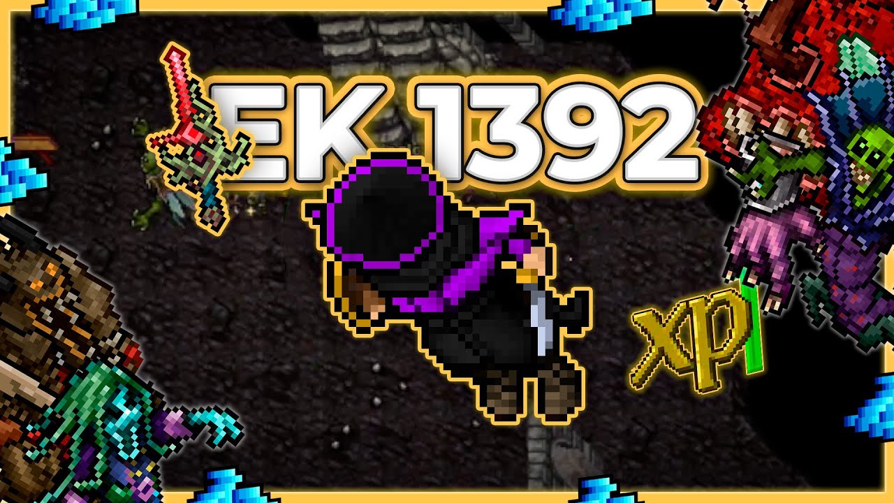 EK 1392 Hunt Solo Grounds of Despair 9kk/h Raw + 3.6kk Profit - Tibia Hunt [15.20]