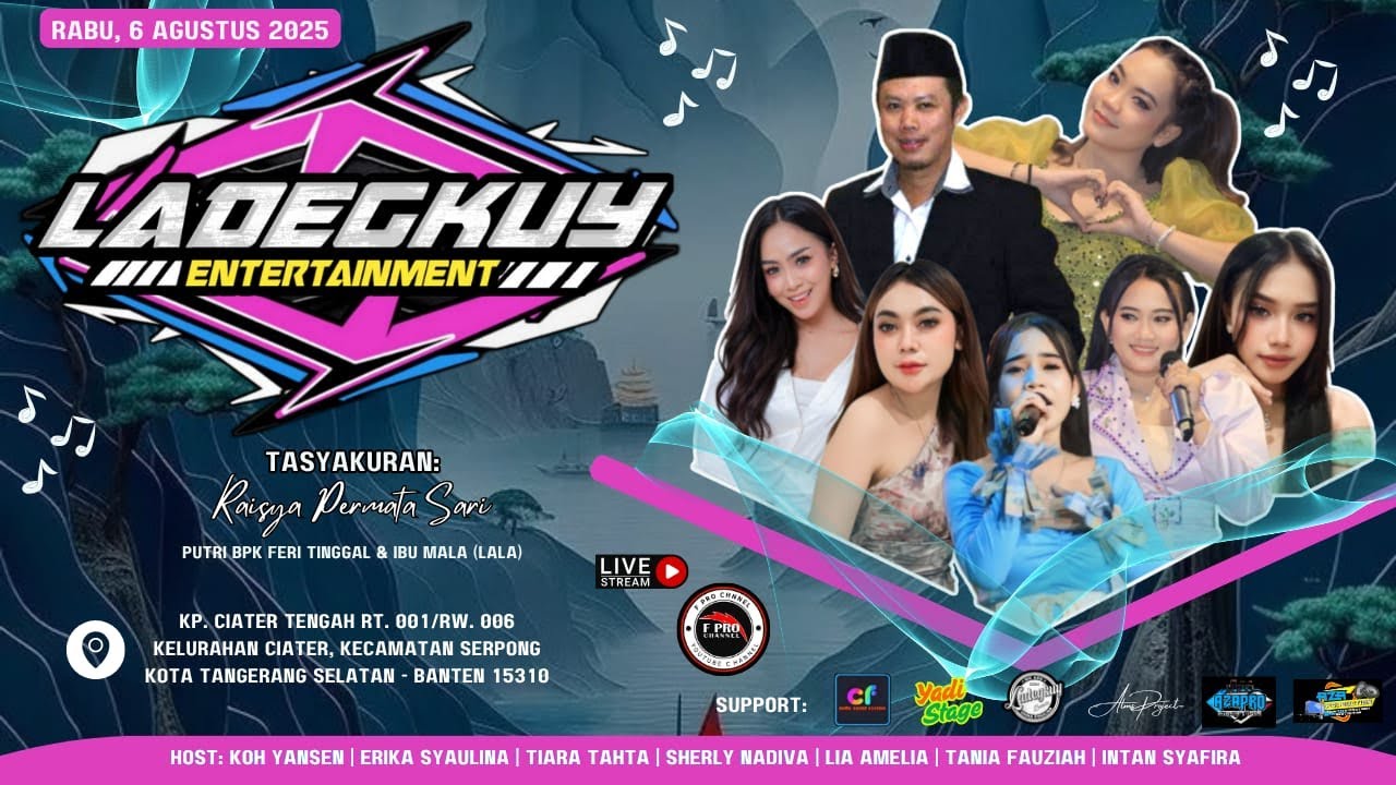 LIVE LADEGKUY ENTERTAINMENT ( MALEM ) RABU, 6/8/2025 | KP. CIATER TENGAH | F PRO CHANNEL