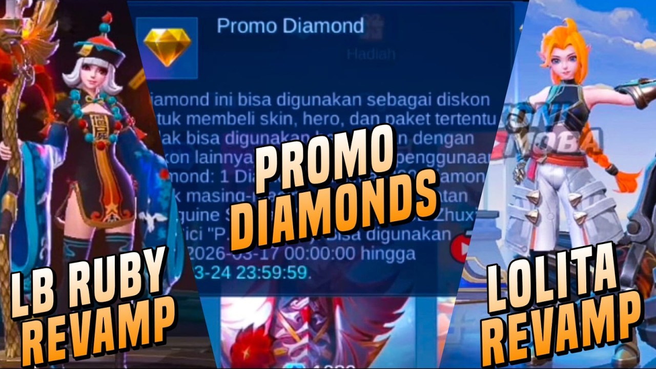 LUCKYBOX RUBY E ODETTE REVAMP, REVAMP LOLITA E MAIS | MLBB NOTÍCIAS | MLBB