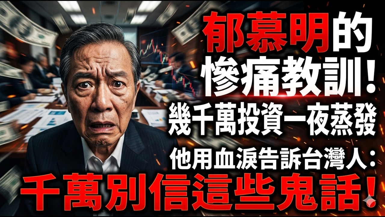 這就是舔共的代價！郁慕明被騙幾千萬，求助無門才發現：自己早被當韭菜割了！