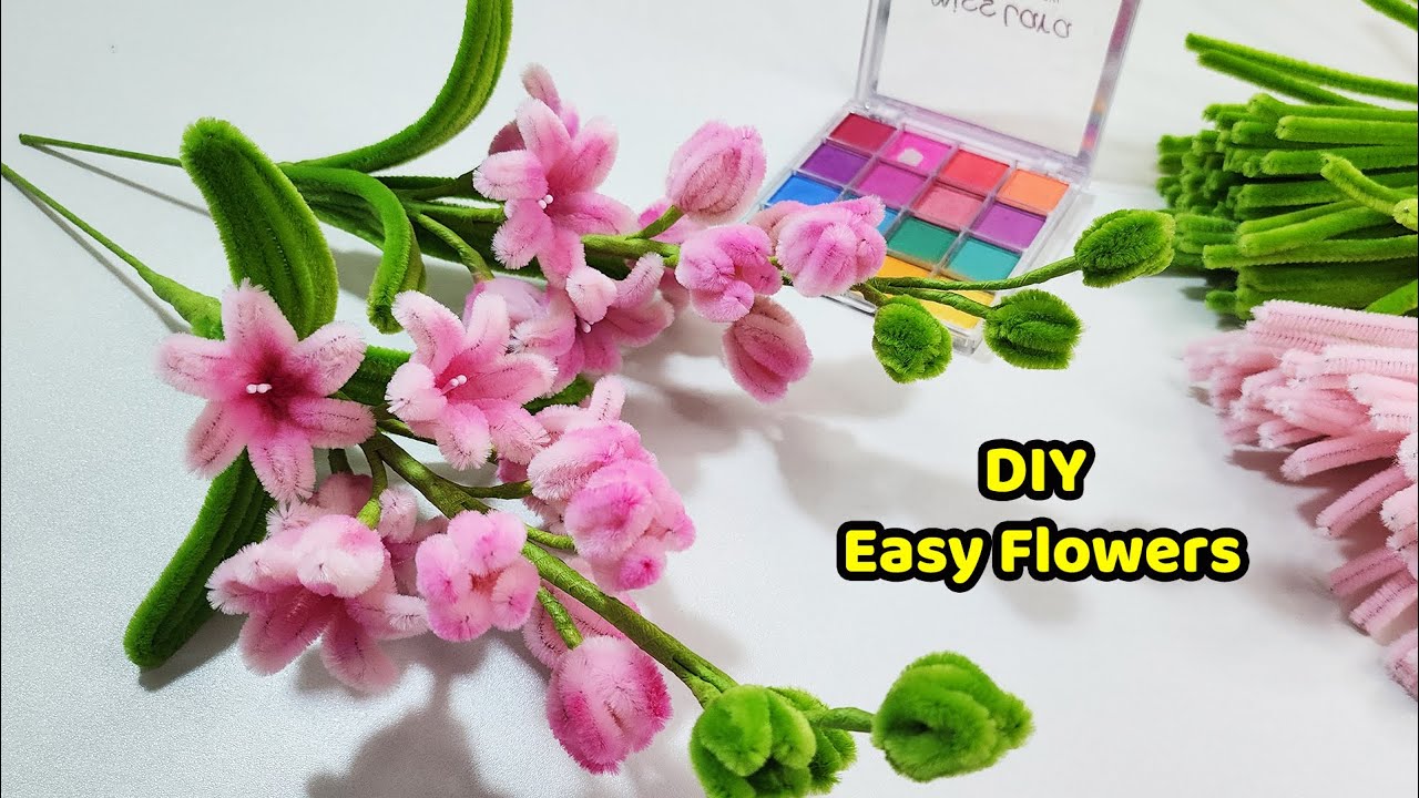 Простые цветы своими руками🌸 | Красивый мастер-класс по изготовлению цветов ручной работы | Handc...