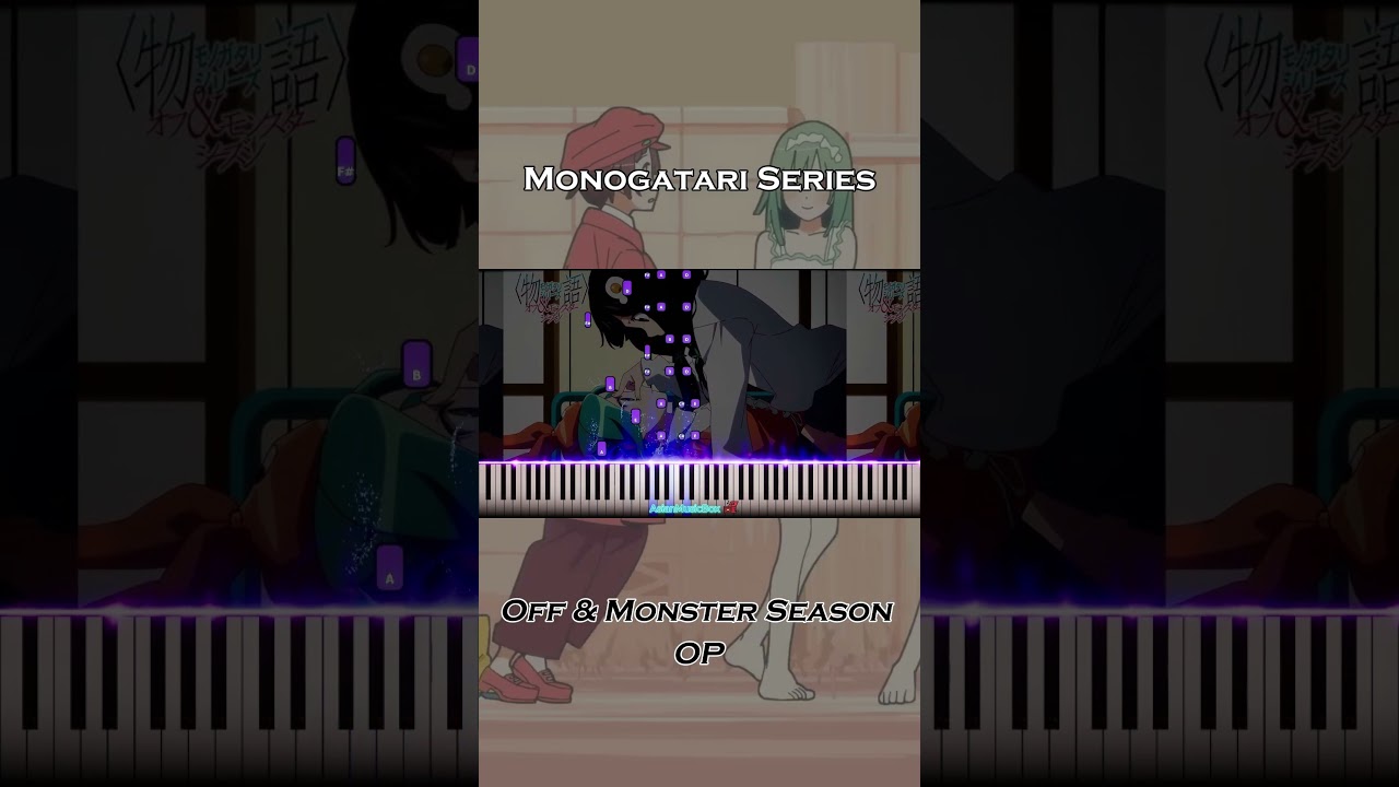 🎹 Monogatari Series Off & Monster Season OP: 'caramel ribbon cursetard' #Nademonogatari #SheetMusic