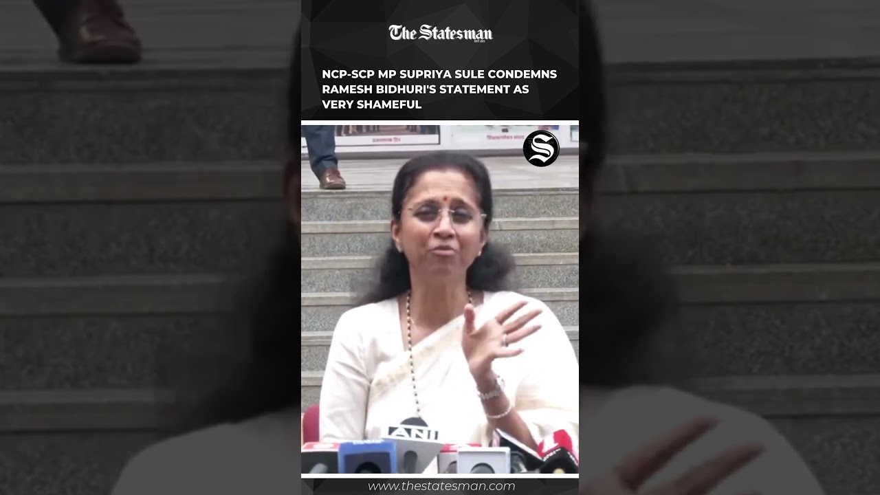 NCP SCP MP supriya Sule Condemns Ramesh Bidhuri's Statement as Very Shameful | #viralvideo