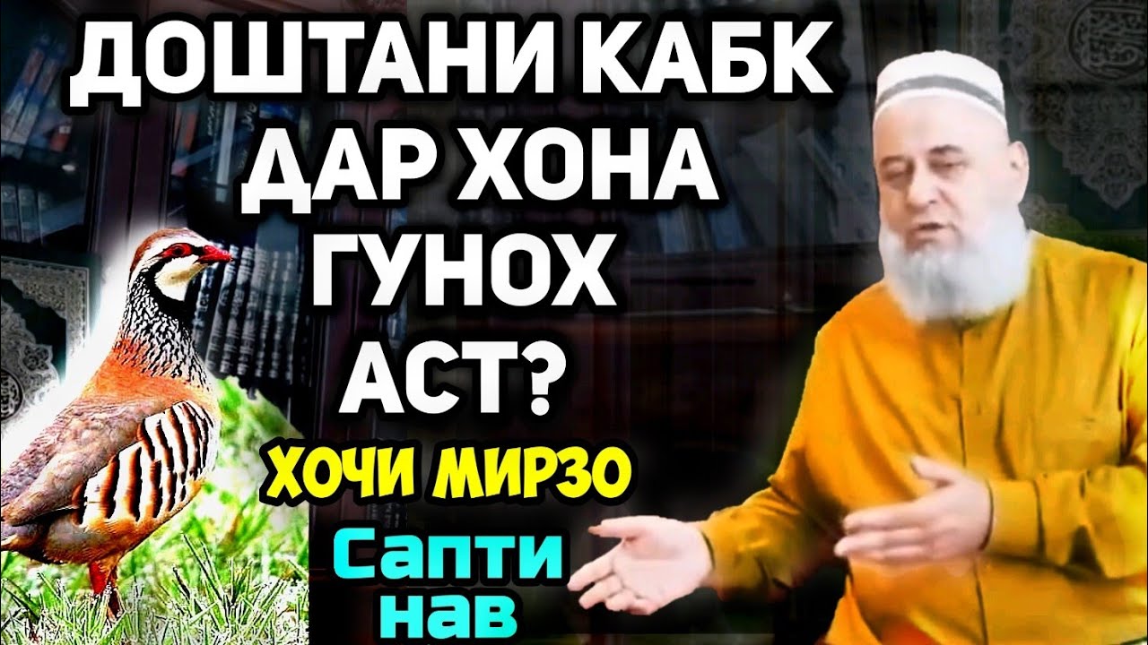Доштани кабг дар хона гуноҳ аст?| Хочи Мирзо саволу чавоб сапти нав