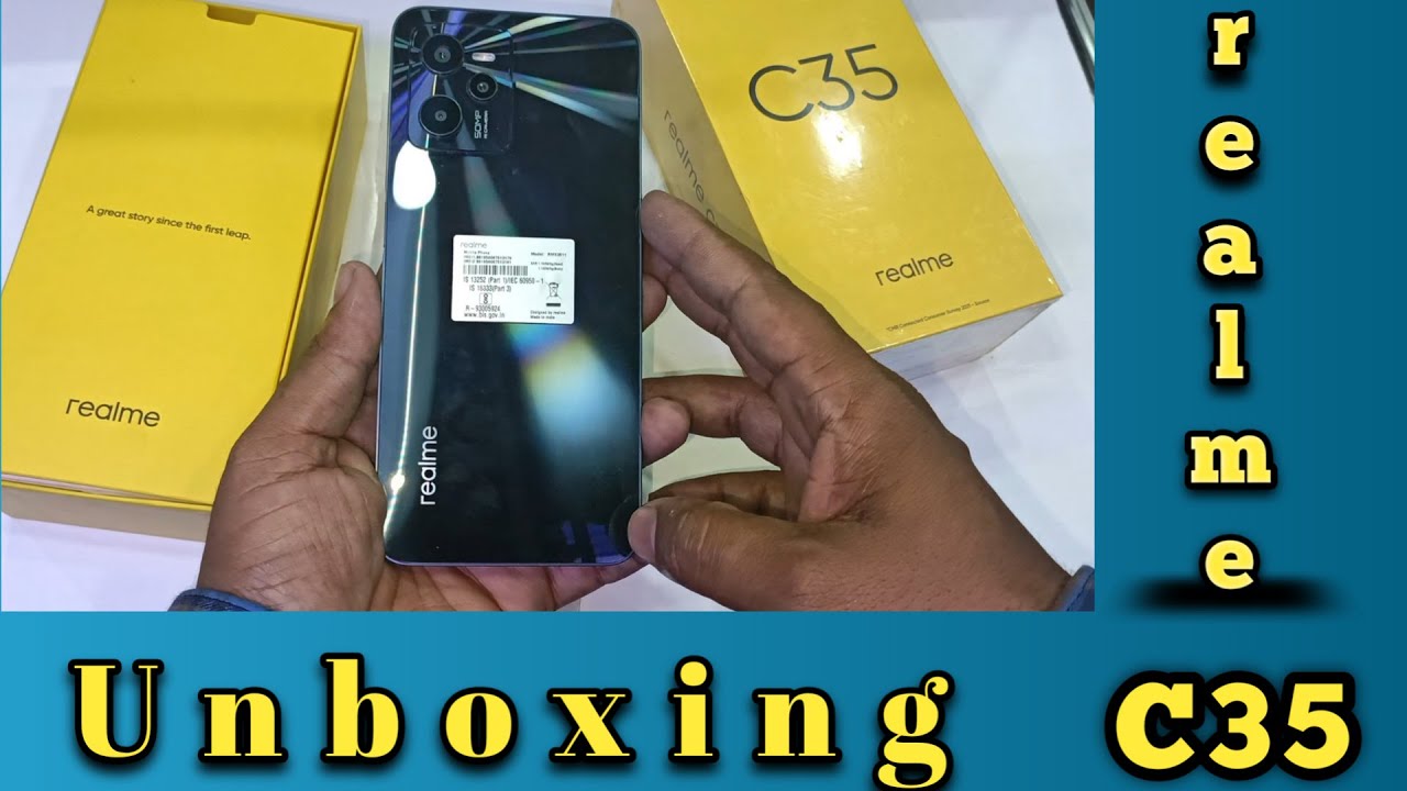 realme C35 Unboxing glowing black colour/ budget smartphones/in realme