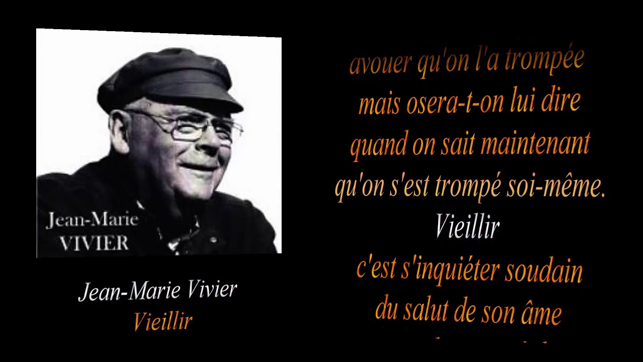 Jean Marie Vivier      Vieillir             chanson d'Yves MOREAU