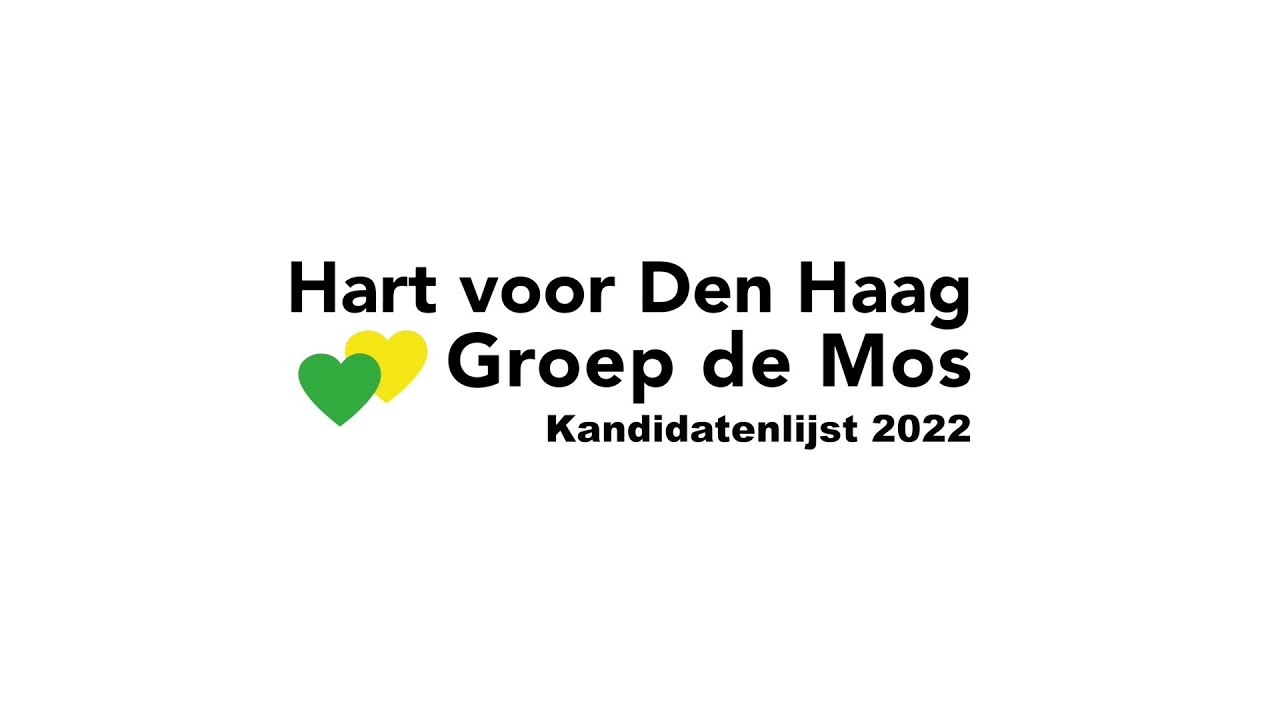 Hart voor Den Haag/Groep de Mos - bekendmaking kandidatenlijst 2022