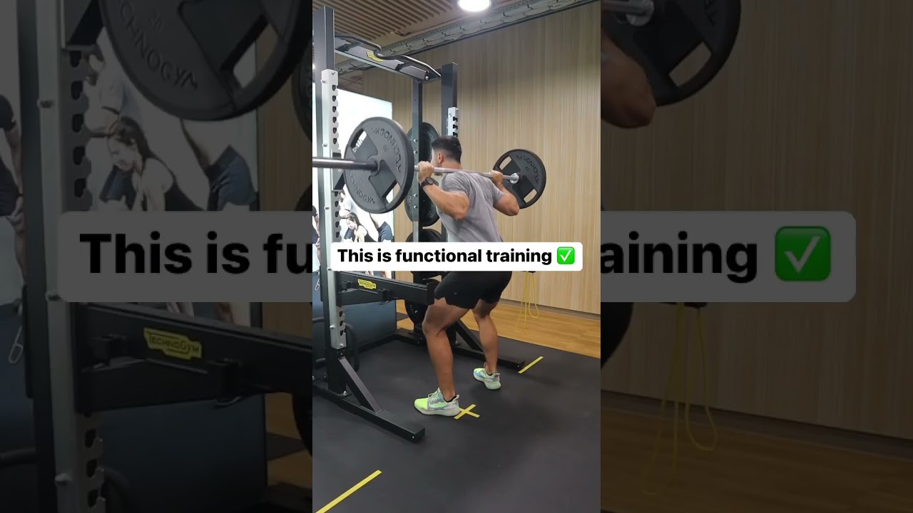 This is how you REALLY do &ldquo;functional training&rdquo; ✅ Squat, Deadlift, Bench Press, Pull up, Row etc