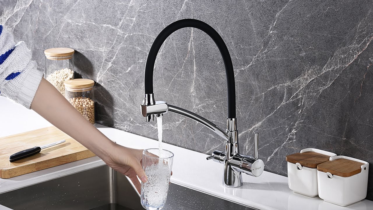 Kitchen Tap with Flexible Spout-Ibergrif- M22128-2
