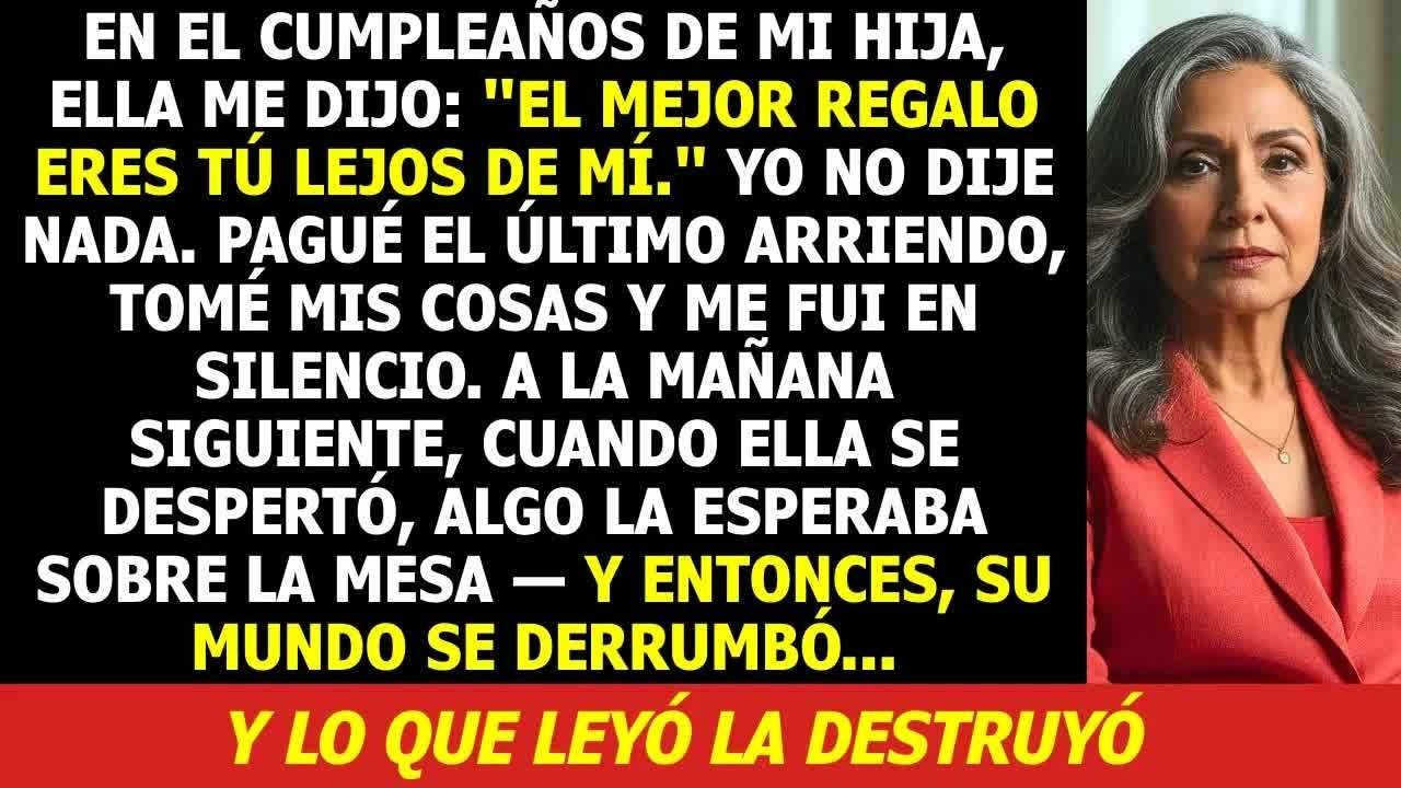 Mi Hija me Dijo： ＂El Mejor Regalo Eres tú Lejos de Mí＂… Lo que Dejé en la Mesa Jamás lo Olvidará