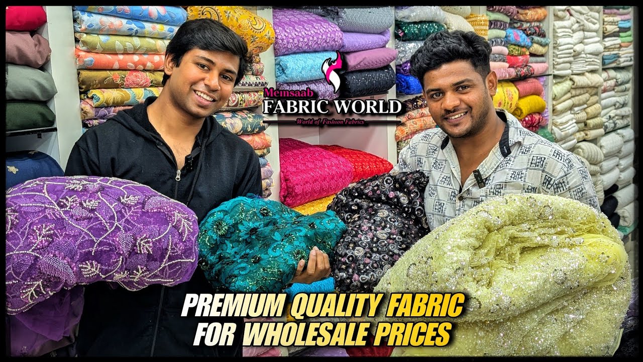 Bangalore Shivajinagar ibrahim Sahib Street trending premium quality fabric for wholesale prices