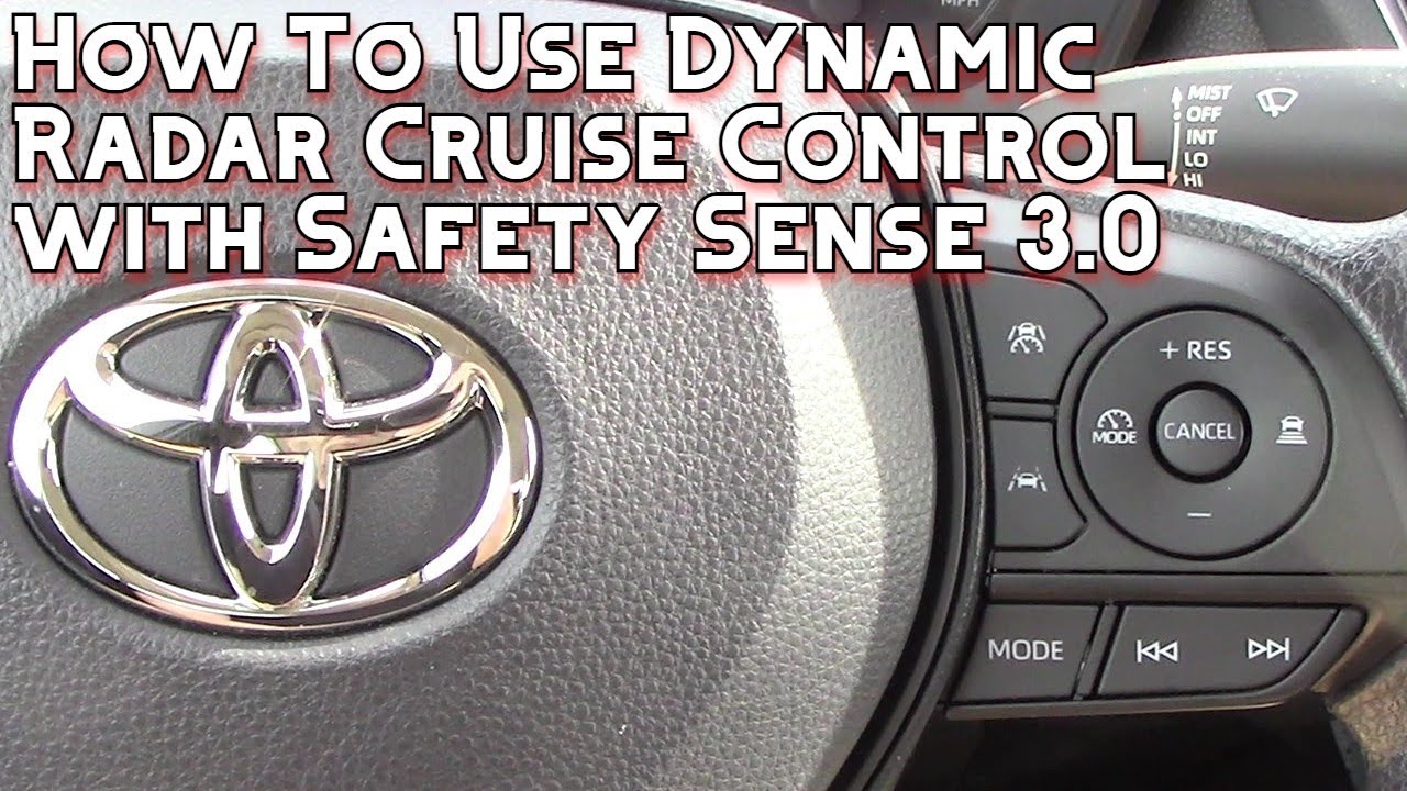 Как использовать круиз-контроль Toyota Dynamic Radar с системой Toyota Safety Sense 3.0