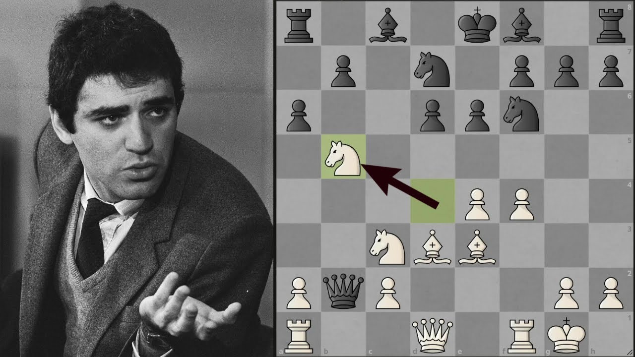 ANAND, KASPAROV'UN VEZİRİNİ AÇILIŞTA DAHİYANE BİR TUZAKLA DÜŞÜRÜYOR