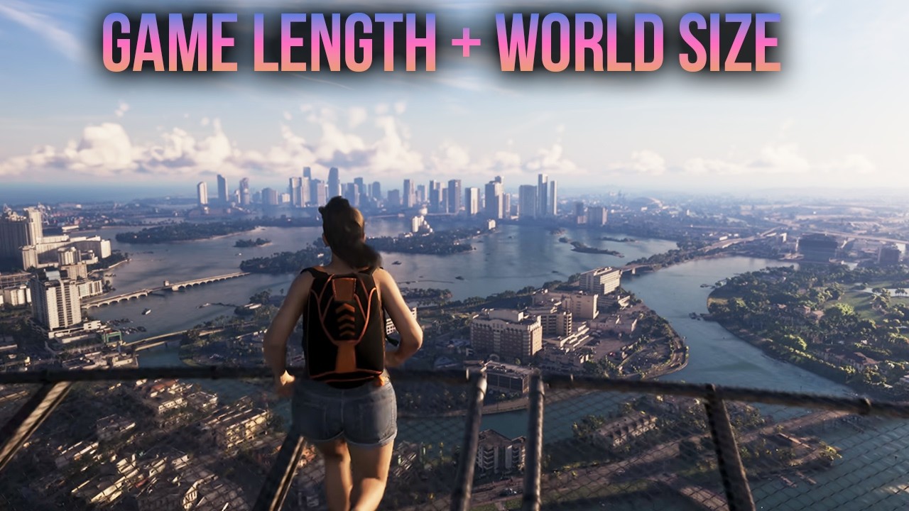 ДЛИТЕЛЬНОСТЬ GTA6, РАЗМЕР МИРА И ДРУГОЕ