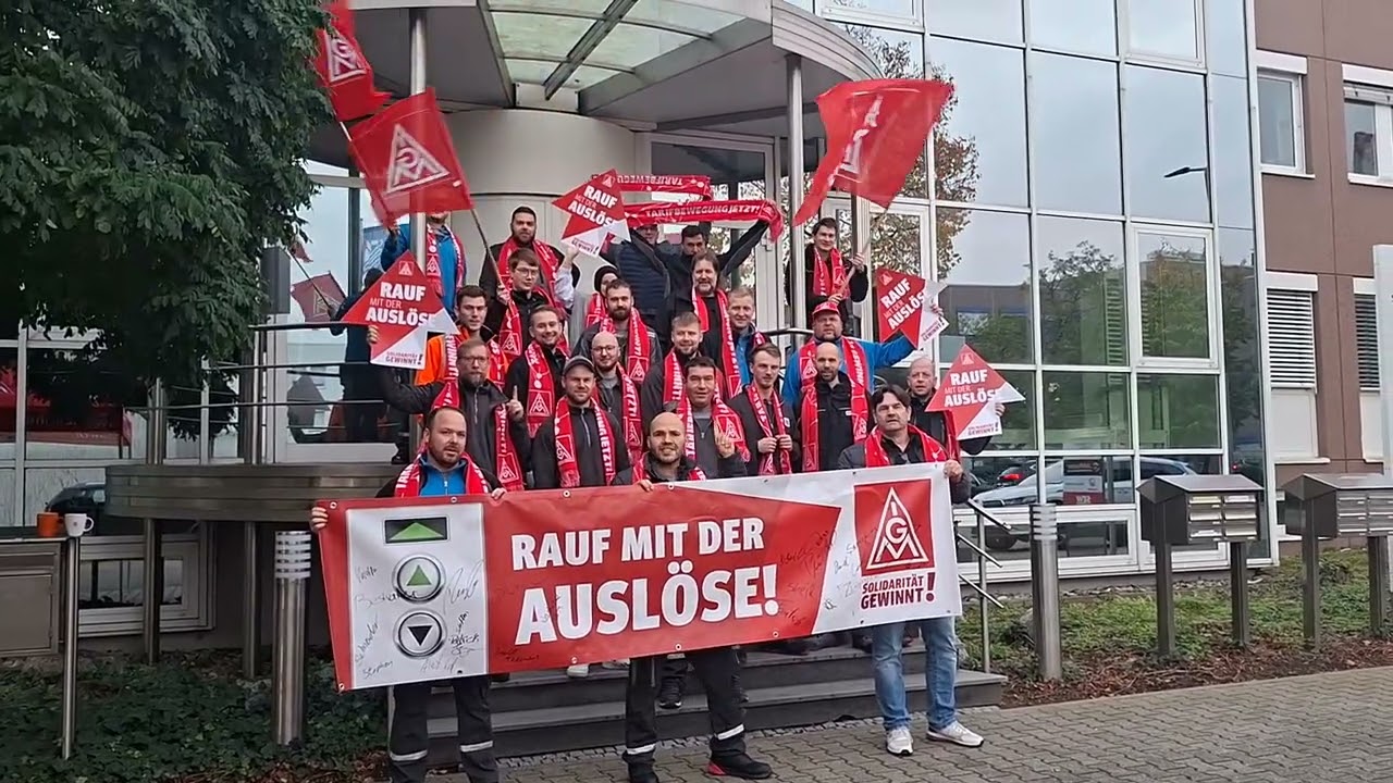 IG-Metall-Aktion Schindler und Haushahn  am 13.10.2025 in Mannheim