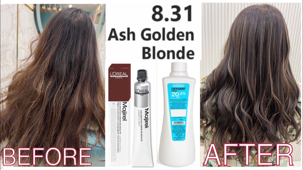 Loreal Majirel 8.31 की highlights कैसे करें  , learn step by step , @Mr_ali_hairartist