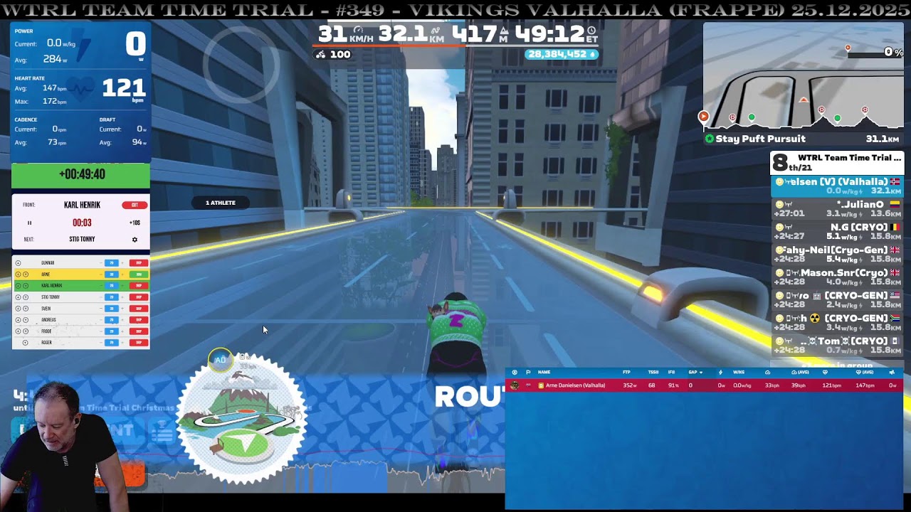 WTRL Team Time Trial - #349 - Vikings Valhalla (Frappe) 25.12.2025
