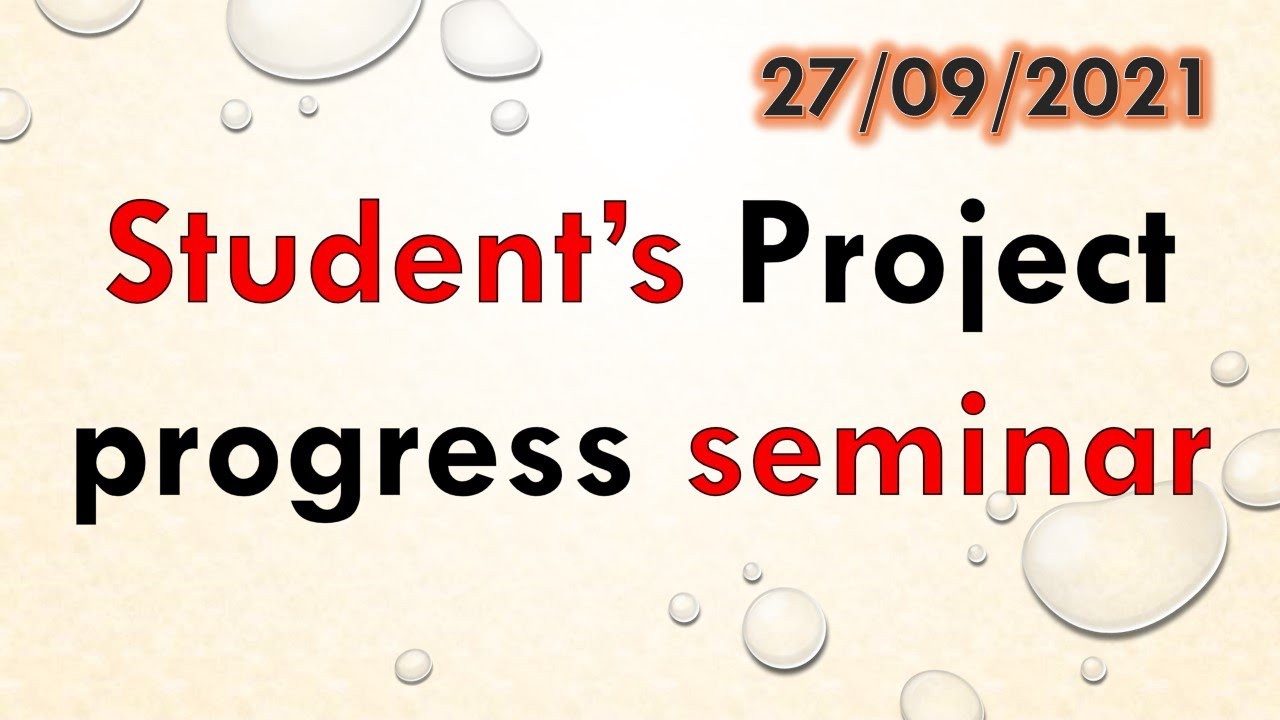 Civil Engineering students project progress presentation