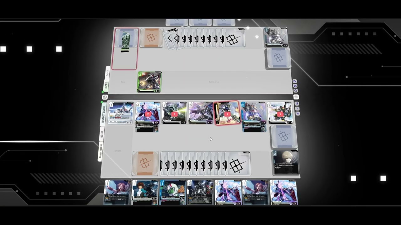 Blocker dot dek 2 matches v GB Gundam MSA testing