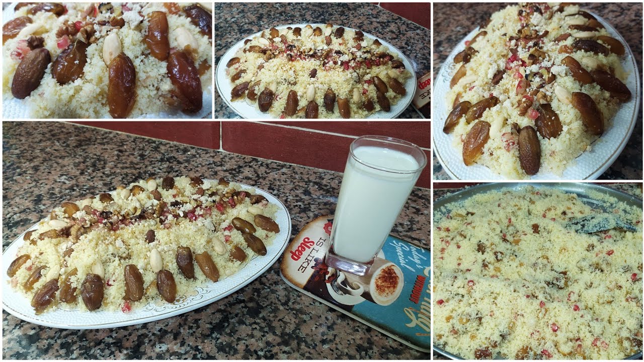 مسفوف تبسي بالرمان والمكسرات مناسب لسحور رمضان 🌙متسمعيش بالجوع كي تاكليه 😁