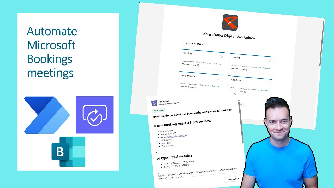Automate Microsoft Bookings approvals