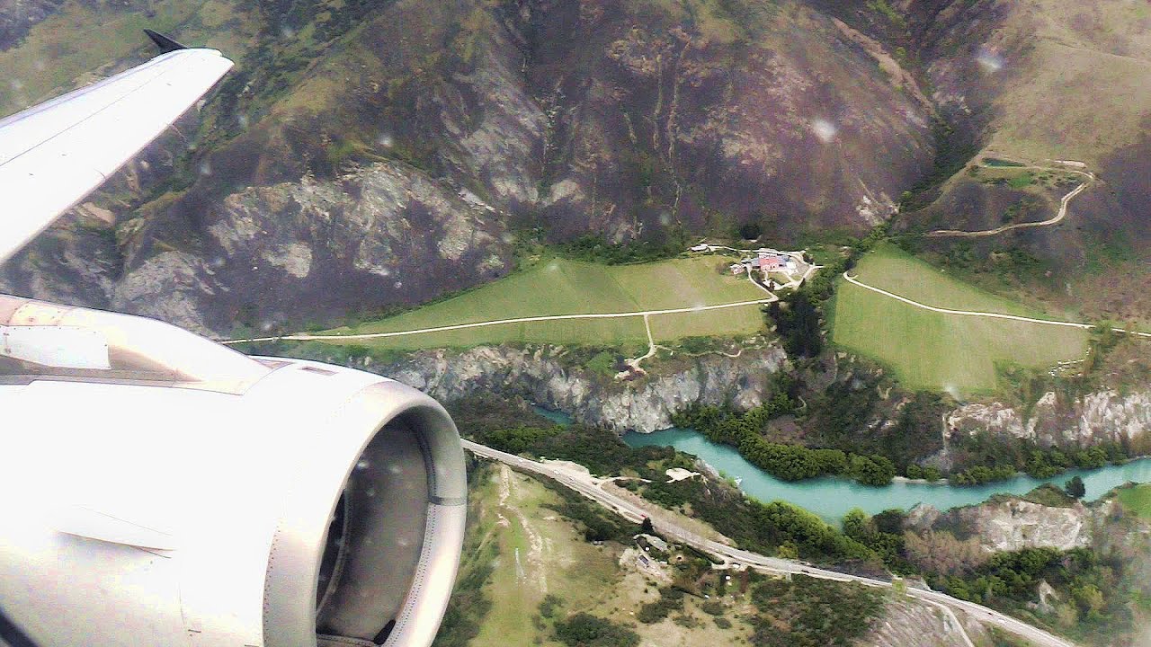 Air New Zealand A320 Landing Queenstown
