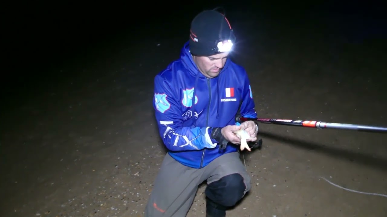 Pêche en SURFCASTING plage de MARSEILLAN( méditerranée)