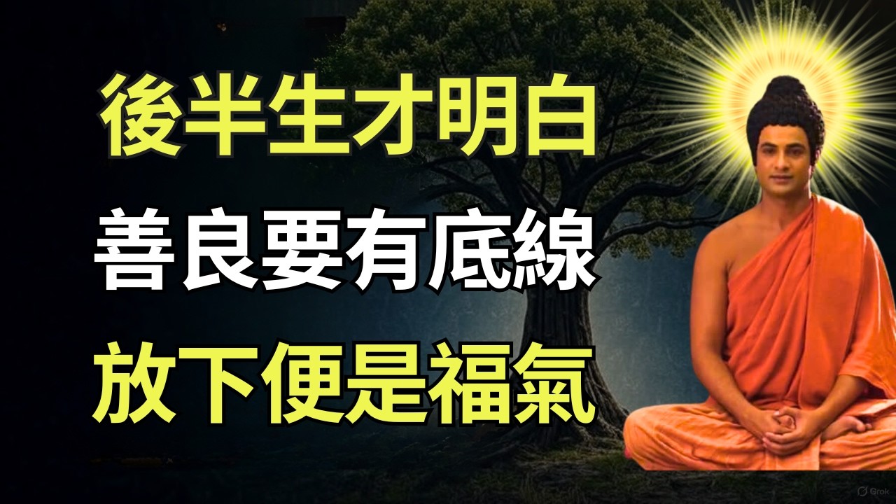 睡前佛法故事 | 後半生最好的活法：少說、少想、懂得對自己「心狠」 #佛教智慧 #佛教 #禪心之道 #佛家 #佛學 #佛法 #佛陀 #佛學智慧 #buddha #放下