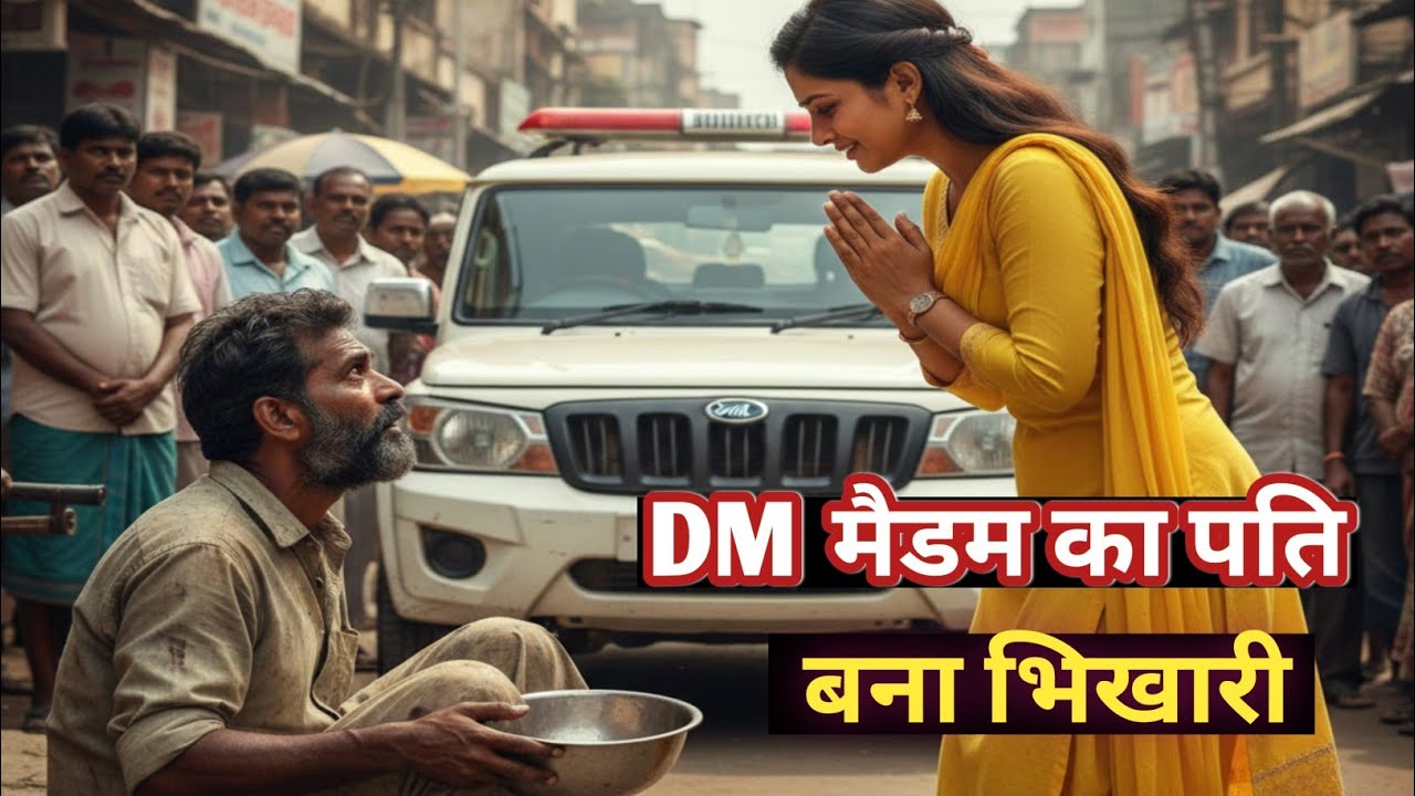 सड़क पर भीख मांगता मिला DM का पति 😢 | पहचानते ही रो पड़ी जिलाधिकारी | दिल छू लेने वाली कहानी