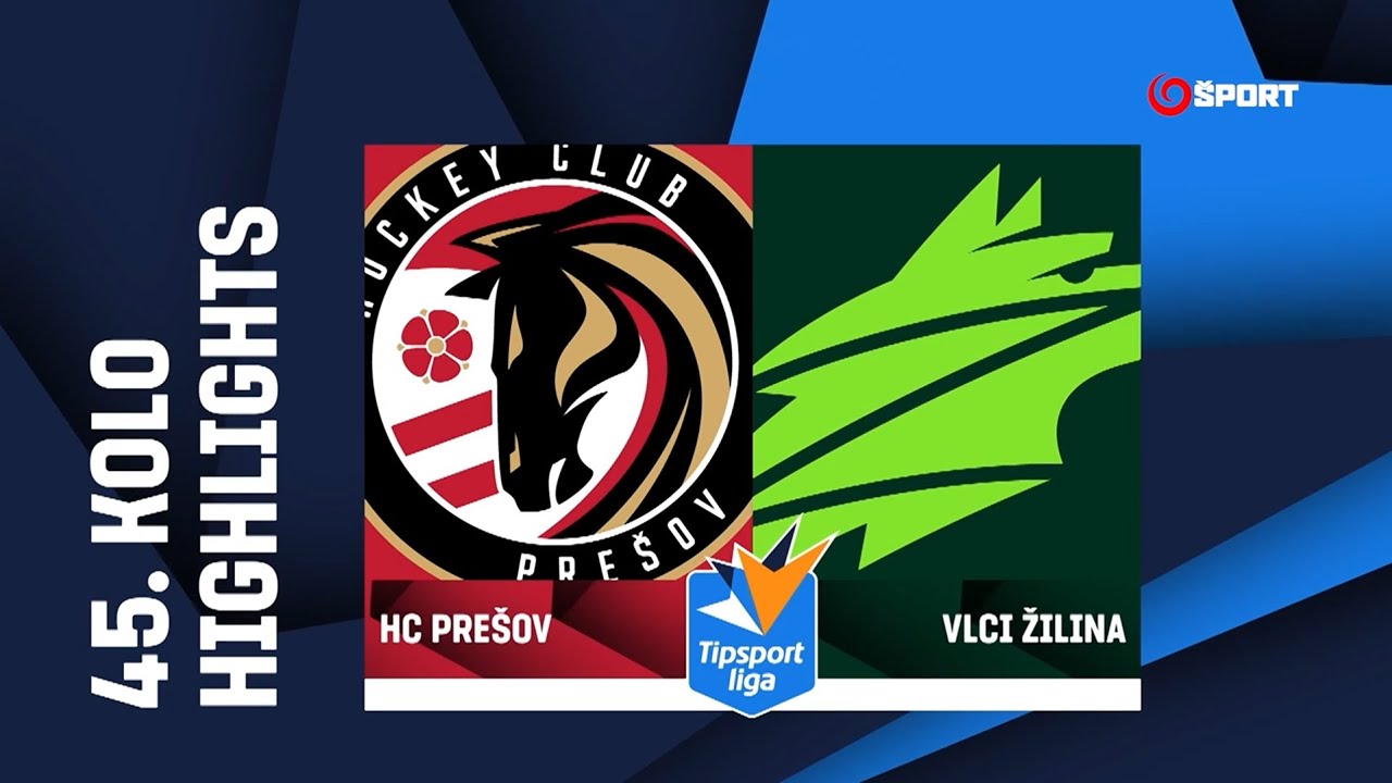 45. kolo: HC Prešov - Vlci Žilina 2:5 (1:0, 0:2, 1:3)