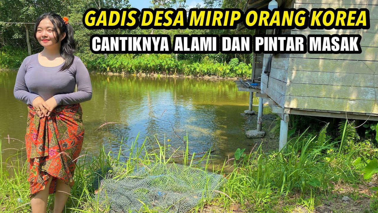 GADIS DESA MIRIP ORANG KOREA CANTIKNYA ALAMI WALAU HIDUP DI DESA. SUASANA DESA YANG SEJUK DAN TENANG