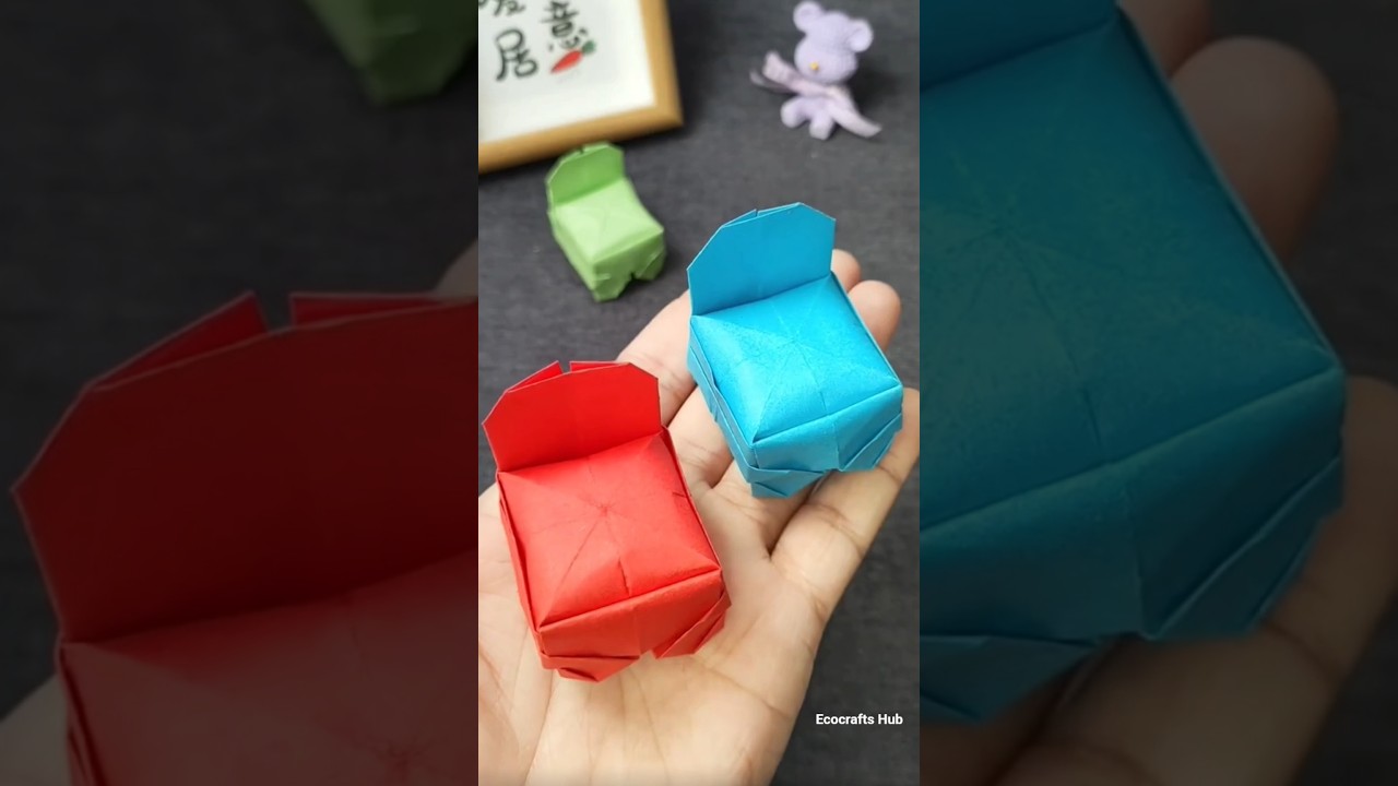 DIY Miniature Origami Chair!