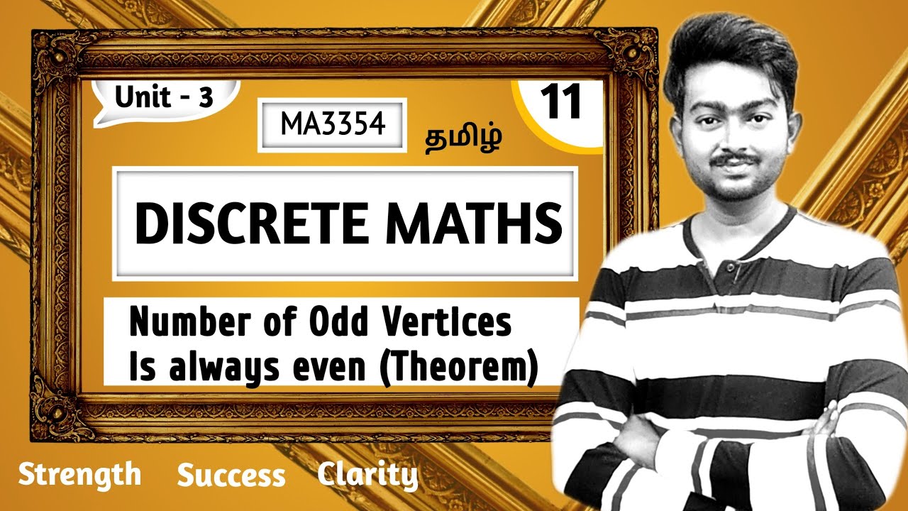 Number of odd vertices is always even in Tamil | Discrete Maths | MA3354 | Unit 3 Graph in Tamil