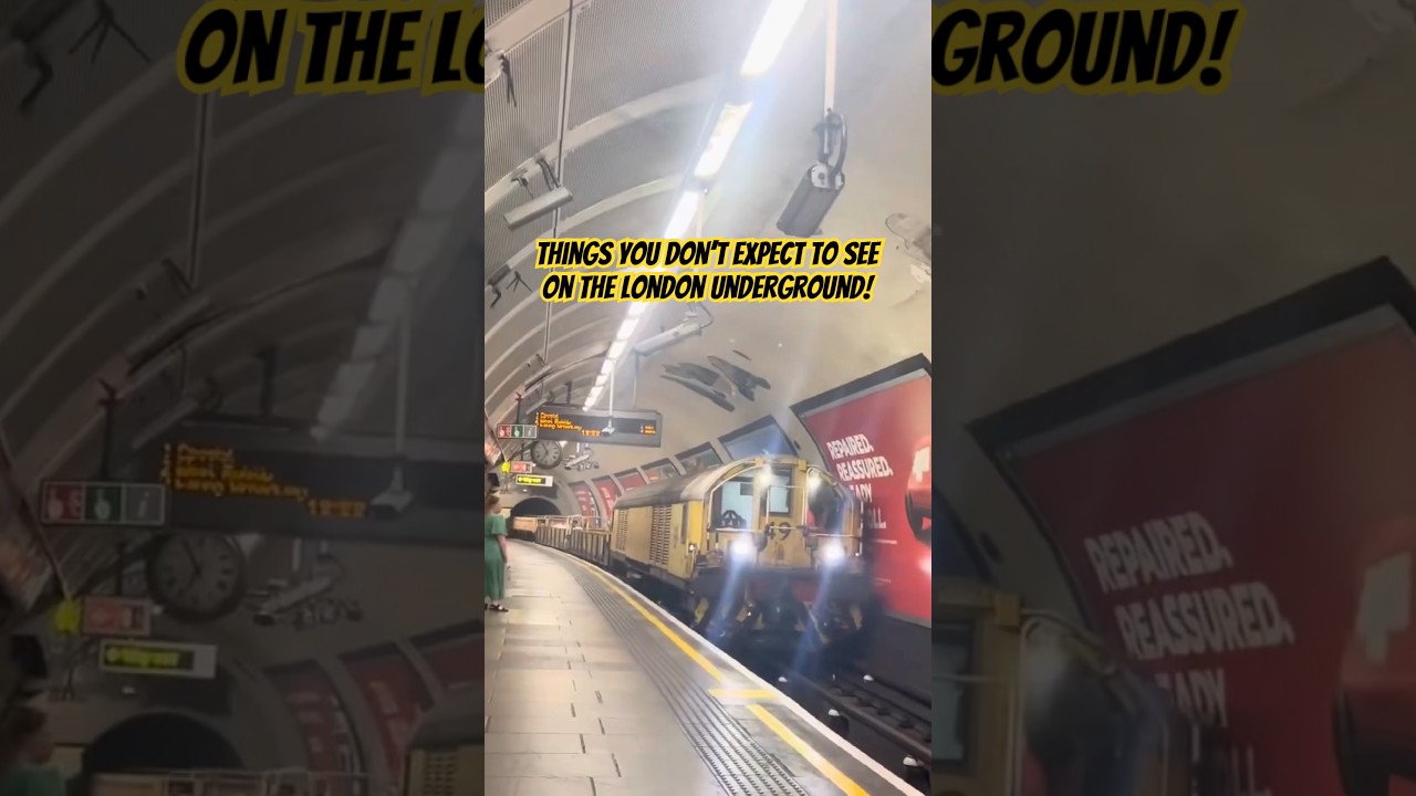 Things you DON&rsquo;T expect to see on the London Underground! #train #tube #londonunderground #trains