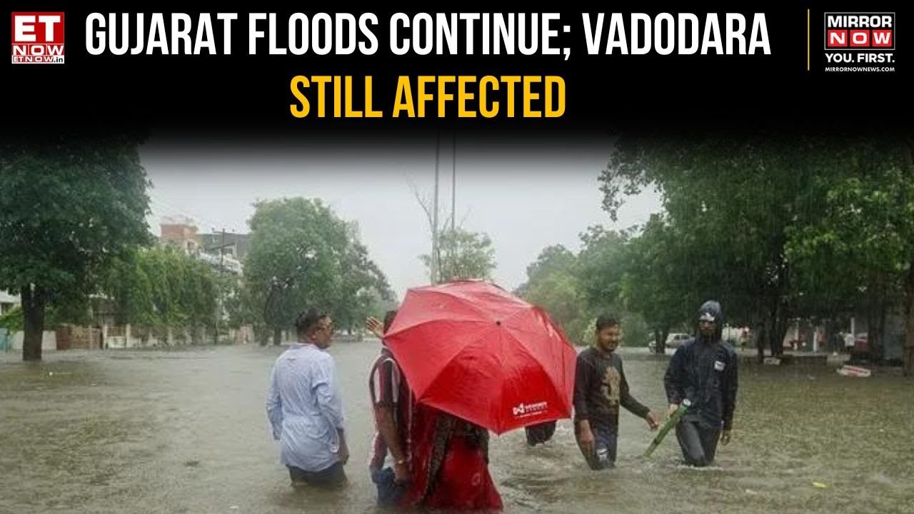 Gujarat Flood Situation Persists; Vadodara Still Affected Despite Reduced Rainfall | IMD | Top News