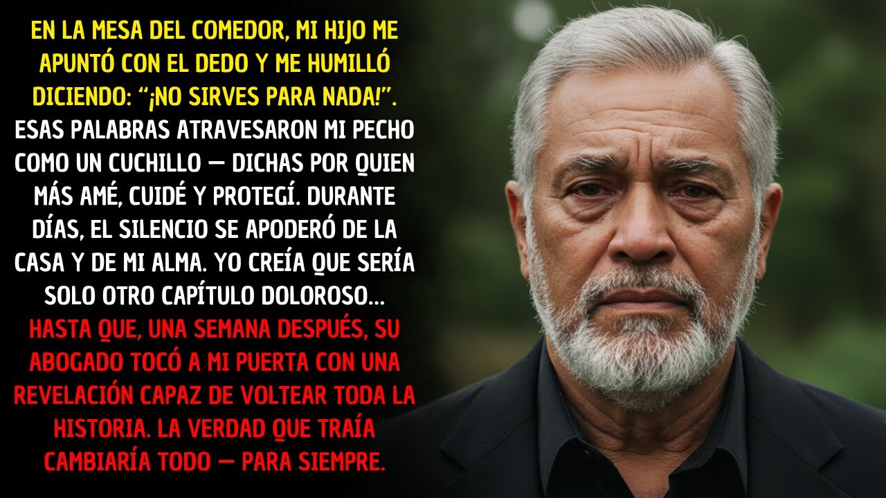 Mi hijo gritó que yo no servía para nada — hasta que el abogado llegó con la carta que lo cambió..