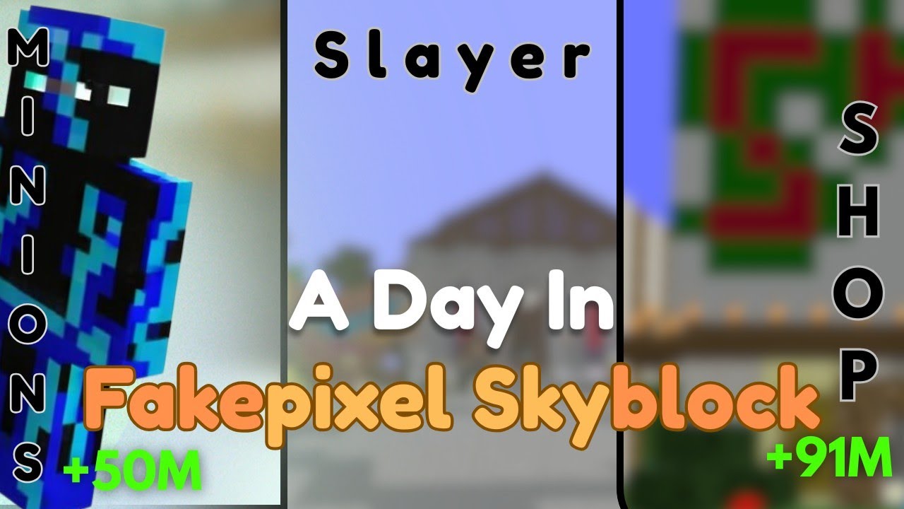 A Day in Fakepixel Skyblock | Minecraft |