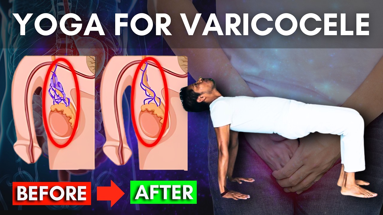 Yoga for Varicocele Relief | Part 1 Home Routine for Testicular Health #varicocele