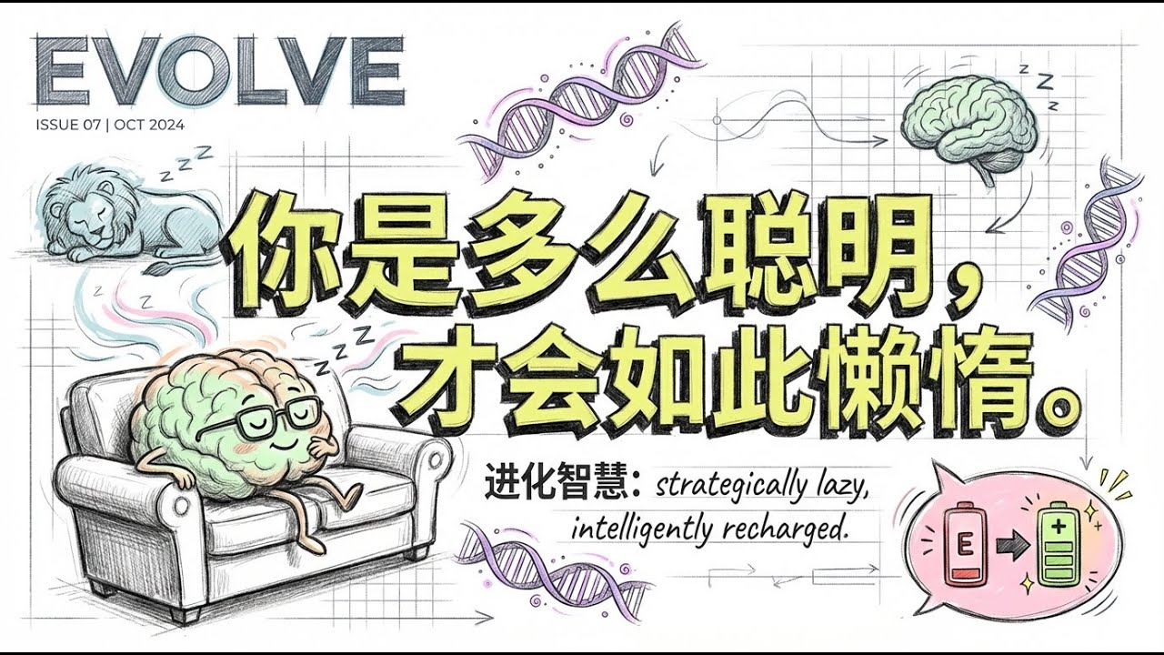懒惰的真相 | 为什么你必须足够聪明才能如此懒惰 | 王利杰视角