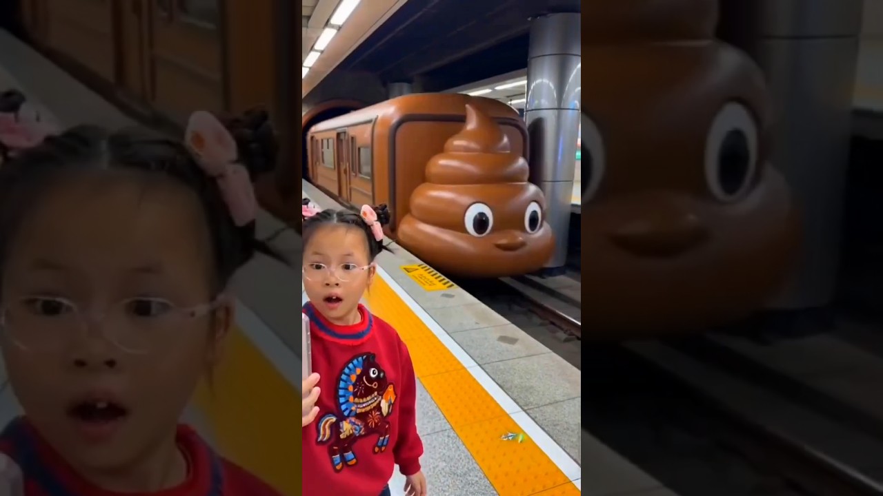 💩 Giant Poop Train Chasing Me Then I Entered And Ate It 🚂