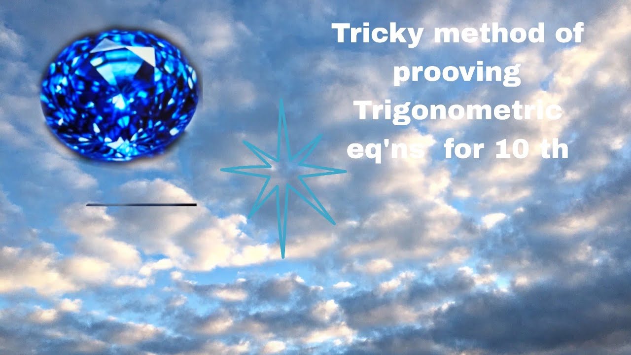 Proof of Trigonometric eq'ns |Class10 |Most Expecting qns |