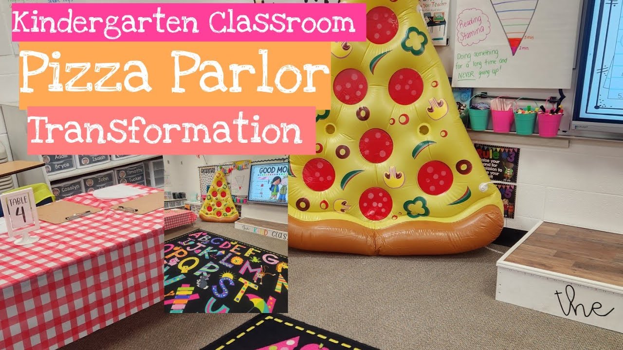 Kindergarten Classroom Transformation| Pizza Parlor| Shapes Unit|