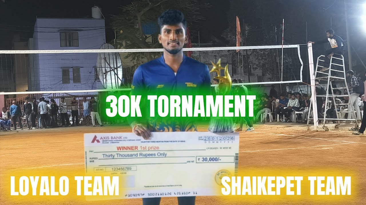 AP KALYAN TEAM 🆚 LOYALA TEAM 🏐 HYDERABAD 30K TORNAMENT 🏆 