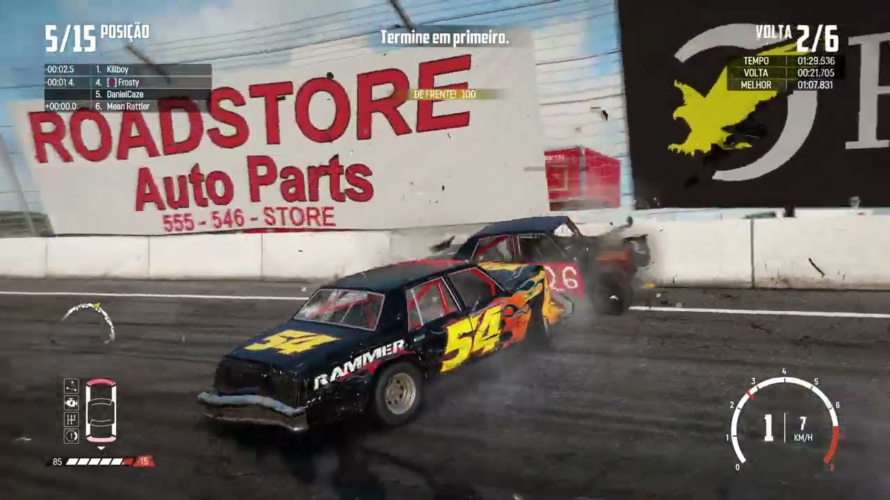 Wreckfest - Amadores - Big valley speedway - oval externa