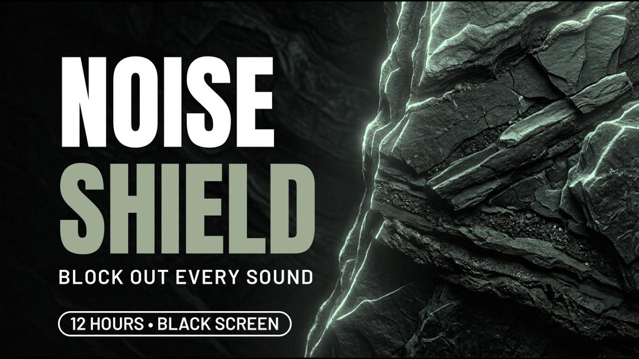 NOISE SHIELD 🌙 Block Out Every Sound for an Overstimulated Mind | 12 Hours Heavy Sleep Sound