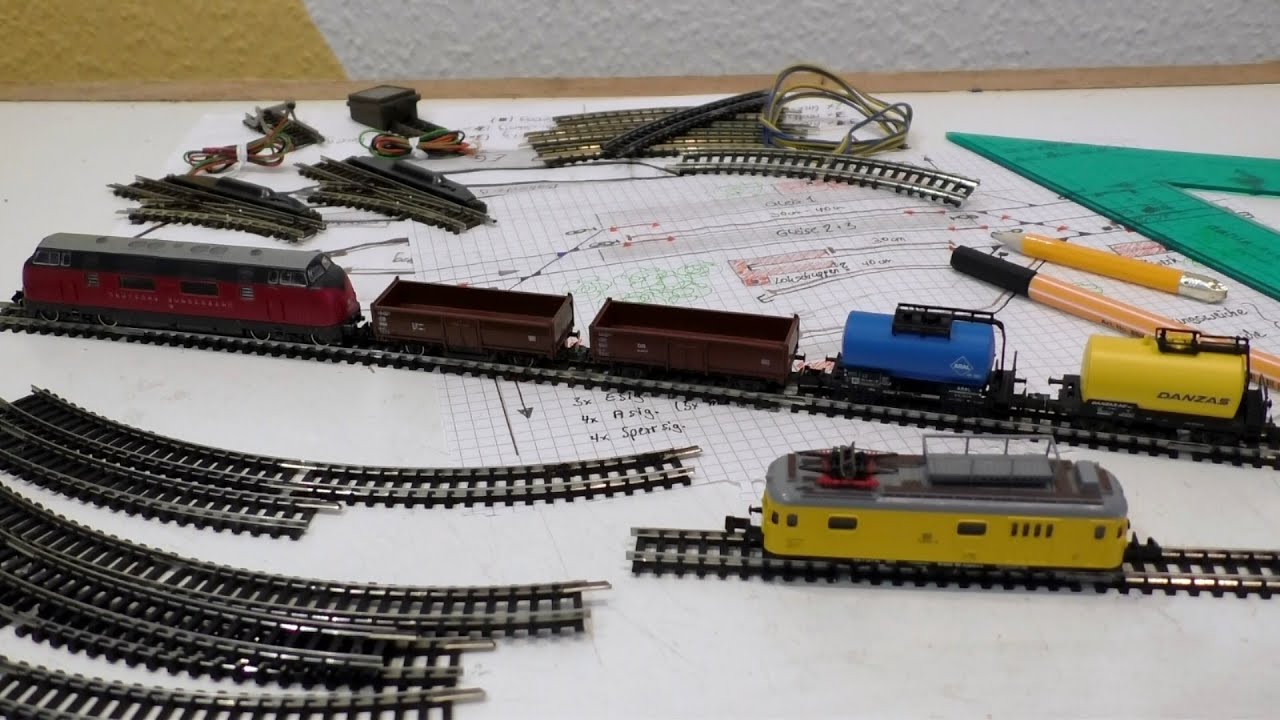 Modellbahn Spur N / 1:160 - Teil 1 Strecke planen und Module / Unterkonstruktion bauen - Modellbau