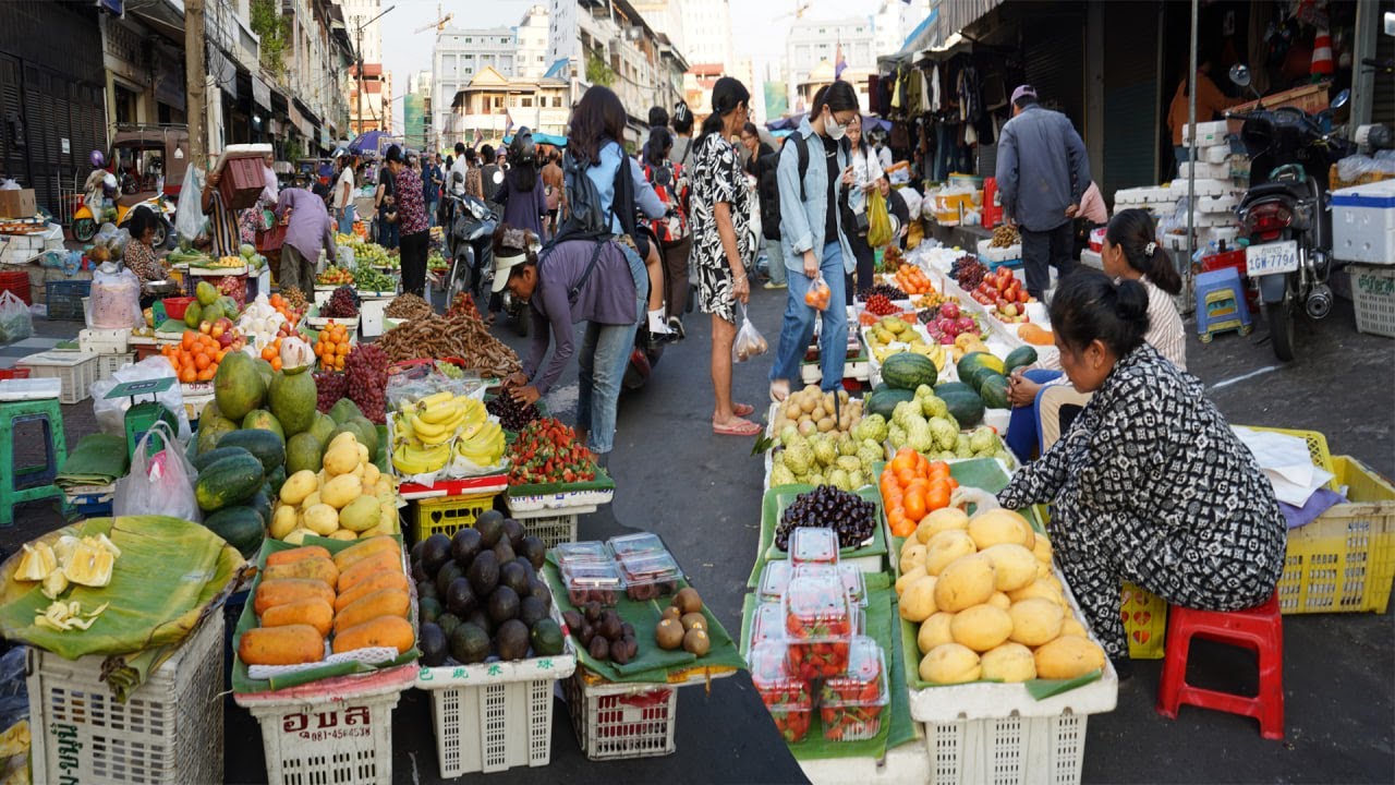 The Best Compilation Food Market Tours 2026 – Walk Around Three Market In Town Of Phnom Penh