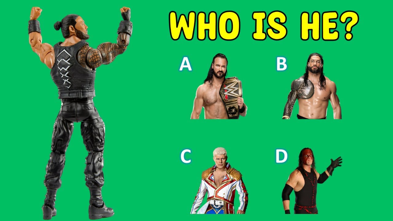 Guess The WWE Wrestlers By Their Action Figure | WWE Quiz